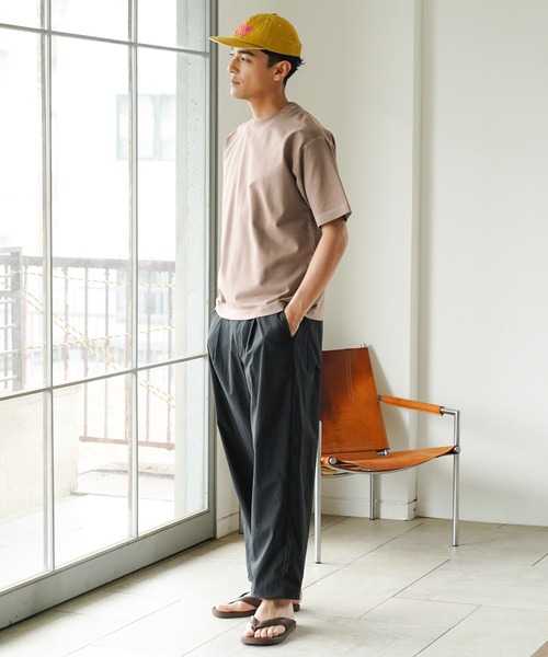 BAYFLOW(ベイフロー)の「シルケットピグメントTシャツ(Tシャツ/カットソー・メンズ・ブラウン/ブルー/ホワイト/ブラック・LARGE/MEDIUM/SMALL)」の17枚目の写真