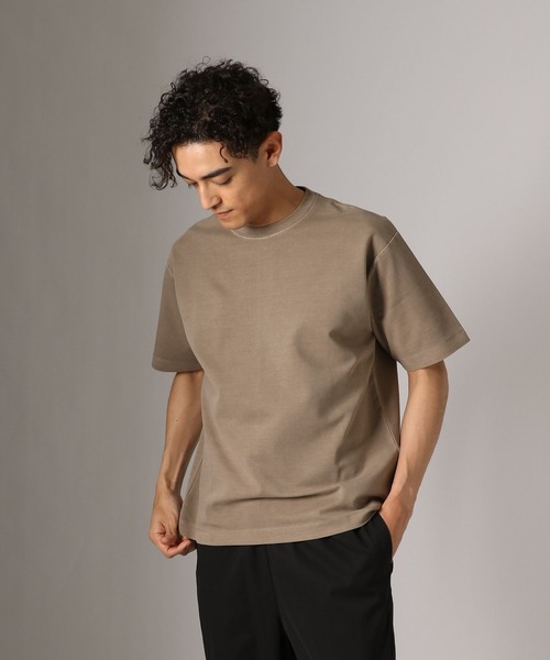 BAYFLOW(ベイフロー)の「シルケットピグメントTシャツ(Tシャツ/カットソー・メンズ・ブラウン/ブルー/ホワイト/ブラック・LARGE/MEDIUM/SMALL)」の21枚目の写真