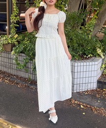 【ZOZOTOWN限定】シュシュ付きセットアップ