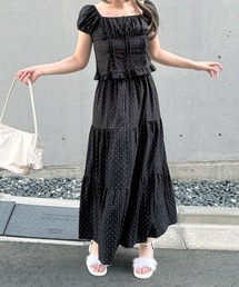 【ZOZOTOWN限定】シュシュ付きセットアップ