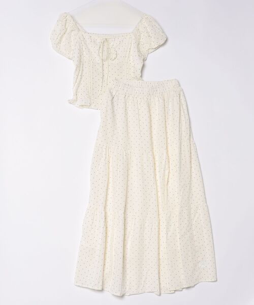 frunco(フランコ)の「【ZOZOTOWN限定】シュシュ付きセットアップ(セットアップ・レディース・ホワイト/アイボリー/ブルー/ブラック・FREE)」の6枚目の写真