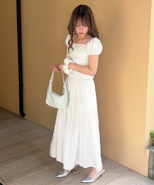 frunco(フランコ)の「【ZOZOTOWN限定】シュシュ付きセットアップ(セットアップ・レディース・ホワイト/アイボリー/ブルー/ブラック・FREE)」の14枚目の写真