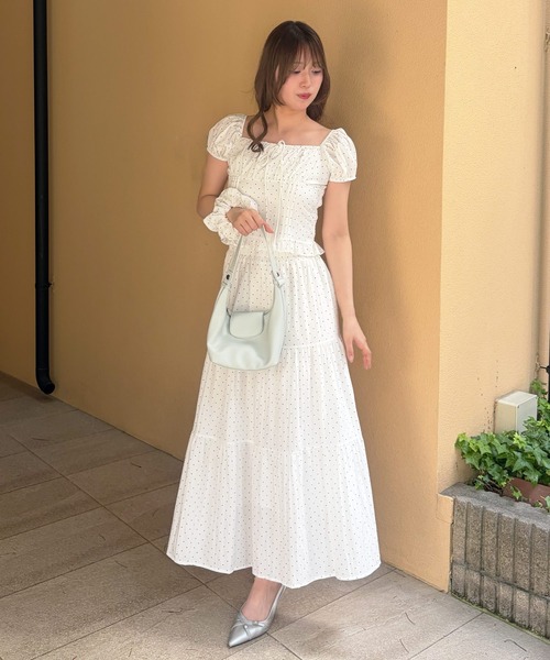 frunco(フランコ)の「【ZOZOTOWN限定】シュシュ付きセットアップ(セットアップ・レディース・ホワイト/アイボリー/ブルー/ブラック・FREE)」の13枚目の写真