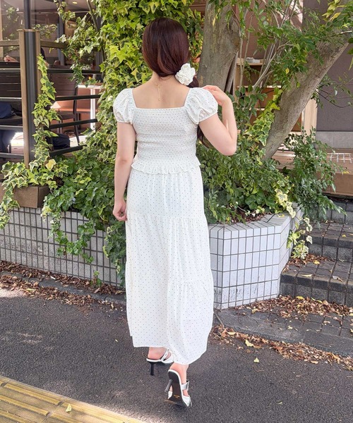 frunco(フランコ)の「【ZOZOTOWN限定】シュシュ付きセットアップ(セットアップ・レディース・ホワイト/アイボリー/ブルー/ブラック・FREE)」の22枚目の写真