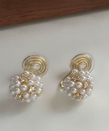 パールクラスター イヤリング