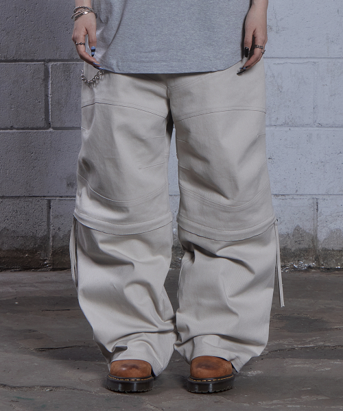 DAUSPICE(ディーオスピス)の「(DUC) 2Way ZipOff Biker Pants Beige(その他パンツ・レディース・Beige・SMALL/MEDIUM/LARGE)」の6枚目の写真