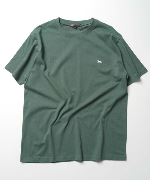 POLOCHAMPS(ポロチャンプス)の「POLOCHAMPS(ポロチャンプス) 胸刺繍 半袖Tシャツ(Tシャツ/カットソー・メンズ・オフホワイト/杢グレー/ダークグリーン/ブラック/ベージュ/オレンジ/ネイビー/チャコール・M/L/XL)」の14枚目の写真