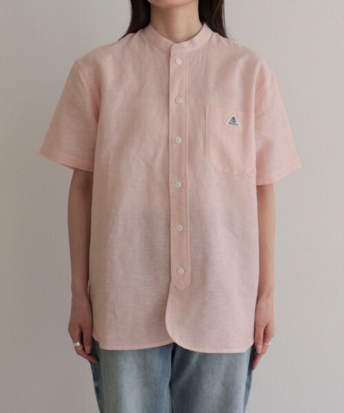 fredy emue(フレディエミュ)の「【GEVACO/ゲバコ】綿麻バンドカラーシャツ(シャツ/ブラウス・レディース・パープル系その他/ブルー系その他/グリーン系その他/オレンジ系その他・38)」の11枚目の写真