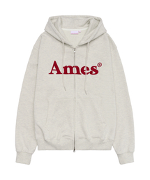AMESWORLDWIDE（アメスワールドワイド）の「BASIC LOGO HOODIE ZIP UP OATMEAL（パーカー）」