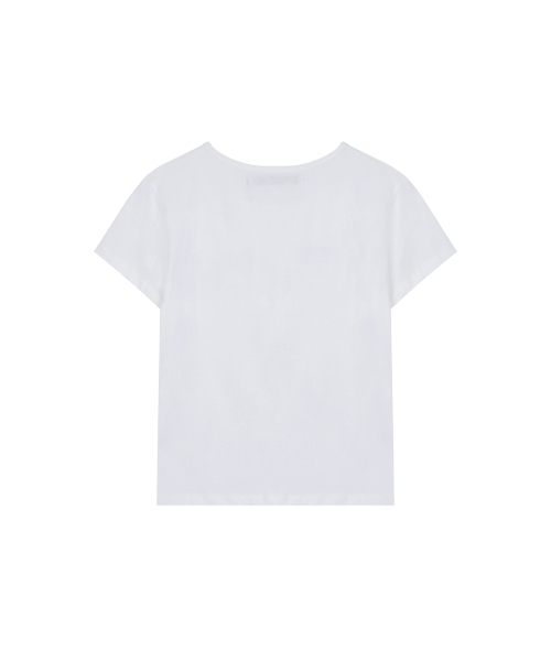 41PRAY(サイルプレイ)の「Center Split Graphic Tee / White(Tシャツ/カットソー・レディース・ホワイト・OS)」の7枚目の写真
