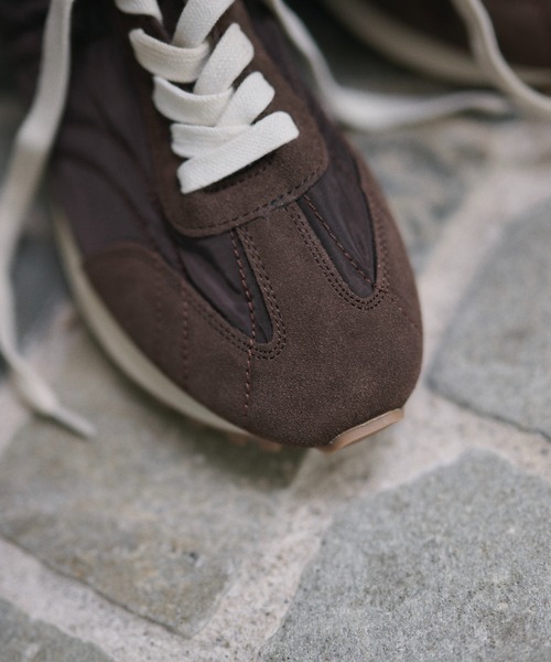 LAULEN(ローレン)の「mixed material stitch low sneakers /異素材ミックスステッチロースニーカー(スニーカー・レディース・ベージュ/ブラウン/ホワイト・23cm/24cm/25cm)」の7枚目の写真