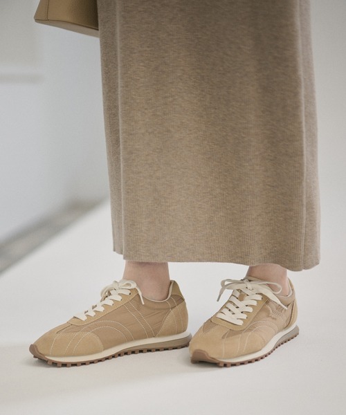 LAULEN(ローレン)の「mixed material stitch low sneakers /異素材ミックスステッチロースニーカー(スニーカー・レディース・ベージュ/ブラウン/ホワイト・23cm/24cm/25cm)」の21枚目の写真