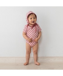 トイザらス・ベビーザらス（トイザラスベビーザラス）の「【5/8(金)発売】FirstCloset×mioさん 半袖ボディスーツ ボンネット付き（ロンパース）」