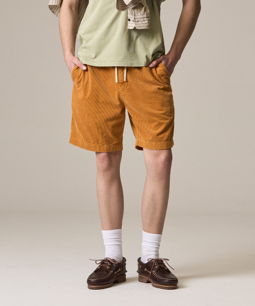 RISE&BELOW(ライズアンドビロー)の「ガーメントダイ サマー コーデュロイ ショーツ ORANGE(その他パンツ・メンズ・その他・30/32/34/36)」の2枚目の写真