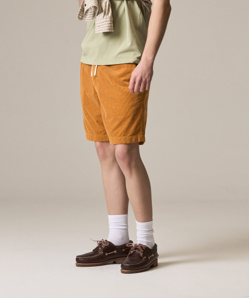 RISE&BELOW(ライズアンドビロー)の「ガーメントダイ サマー コーデュロイ ショーツ ORANGE(その他パンツ・メンズ・その他・30/32/34/36)」の3枚目の写真
