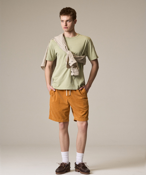 RISE&BELOW(ライズアンドビロー)の「ガーメントダイ サマー コーデュロイ ショーツ ORANGE(その他パンツ・メンズ・その他・30/32/34/36)」の5枚目の写真