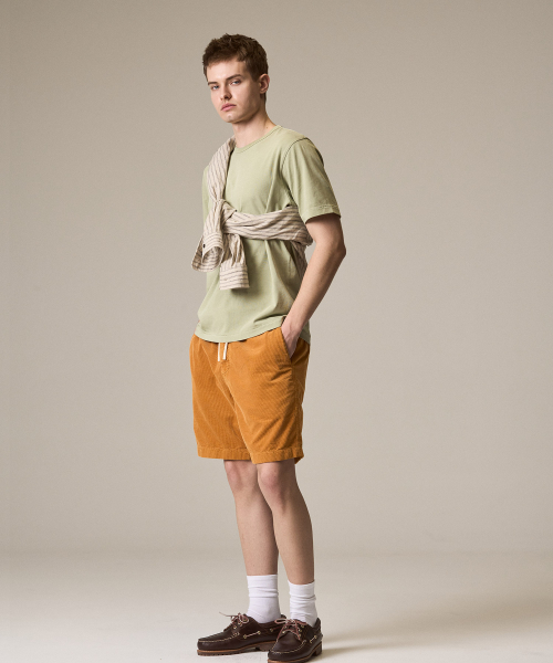 RISE&BELOW(ライズアンドビロー)の「ガーメントダイ サマー コーデュロイ ショーツ ORANGE(その他パンツ・メンズ・その他・30/32/34/36)」の7枚目の写真