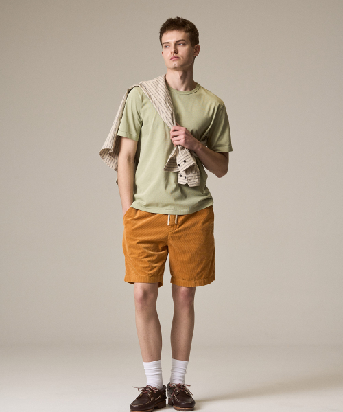 RISE&BELOW(ライズアンドビロー)の「ガーメントダイ サマー コーデュロイ ショーツ ORANGE(その他パンツ・メンズ・その他・30/32/34/36)」の8枚目の写真