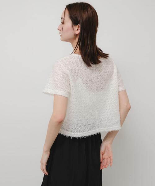 SENSE OF PLACE by URBAN RESEARCH（センスオブプレイスバイアーバンリサーチ）の「レースフェザーカットトップ（Tシャツ/カットソー・レディース・アイボリー/オレンジ/ブラック・ONE）」の20枚目の写真