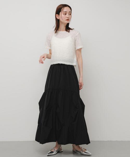 SENSE OF PLACE by URBAN RESEARCH（センスオブプレイスバイアーバンリサーチ）の「レースフェザーカットトップ（Tシャツ/カットソー・レディース・アイボリー/オレンジ/ブラック・ONE）」の21枚目の写真