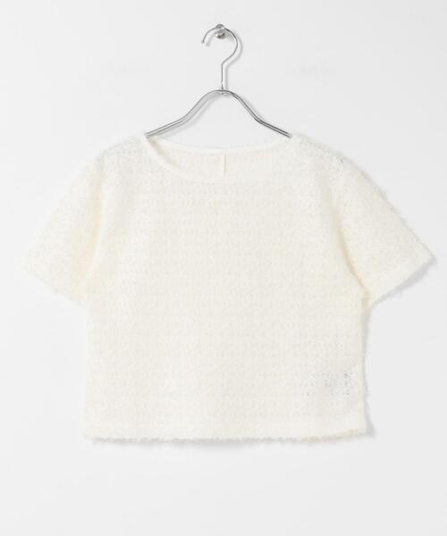 SENSE OF PLACE by URBAN RESEARCH（センスオブプレイスバイアーバンリサーチ）の「レースフェザーカットトップ（Tシャツ/カットソー・レディース・アイボリー/オレンジ/ブラック・ONE）」の22枚目の写真