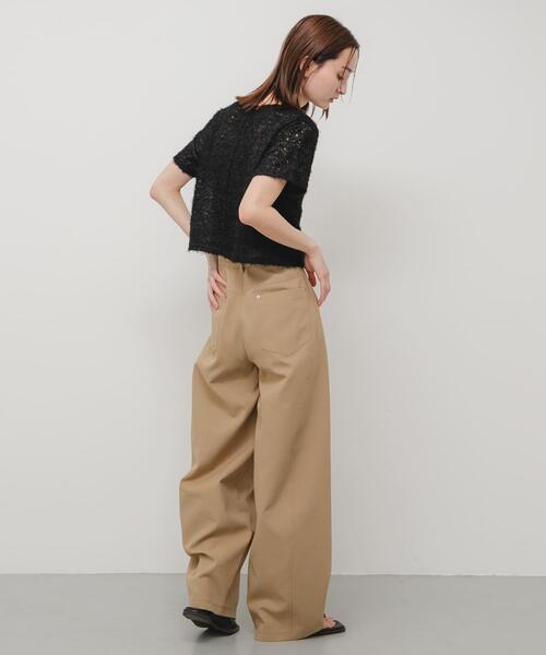 SENSE OF PLACE by URBAN RESEARCH（センスオブプレイスバイアーバンリサーチ）の「レースフェザーカットトップ（Tシャツ/カットソー・レディース・アイボリー/オレンジ/ブラック・ONE）」の5枚目の写真