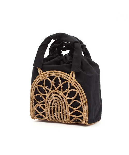 TARANGO(タランゴ)の「(TARANGO)PARM BASKET(かごバッグ・レディース・ブラック・ONE SIZE)」の7枚目の写真