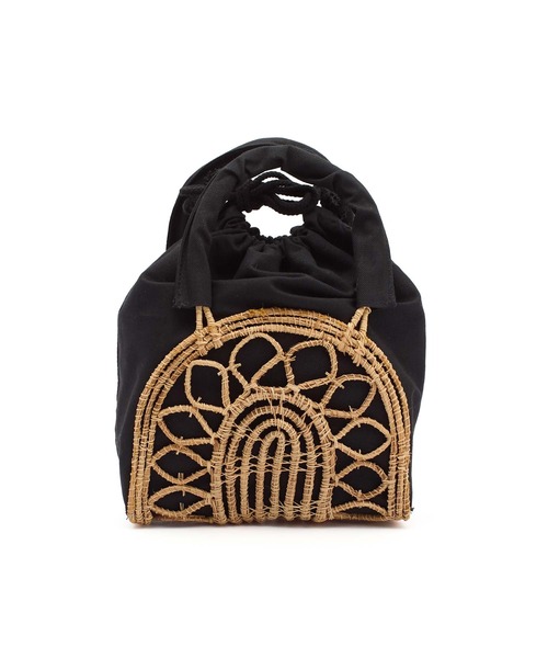 TARANGO(タランゴ)の「(TARANGO)PARM BASKET(かごバッグ・レディース・ブラック・ONE SIZE)」の6枚目の写真