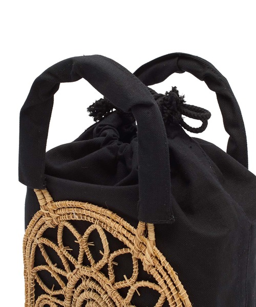 TARANGO(タランゴ)の「(TARANGO)PARM BASKET(かごバッグ・レディース・ブラック・ONE SIZE)」の5枚目の写真