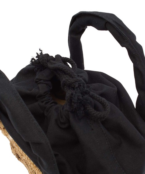 TARANGO(タランゴ)の「(TARANGO)PARM BASKET(かごバッグ・レディース・ブラック・ONE SIZE)」の4枚目の写真