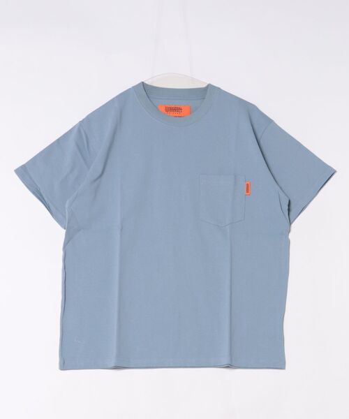 UNIVERSAL OVERALL(ユニバーサルオーバーオール)の「【72】【it】【UNIVERSAL OVERALL】BARBER SHOP S/S T(Tシャツ/カットソー・メンズ・グレー系/ネイビー・XX-LARGE/X-LARGE)」の2枚目の写真