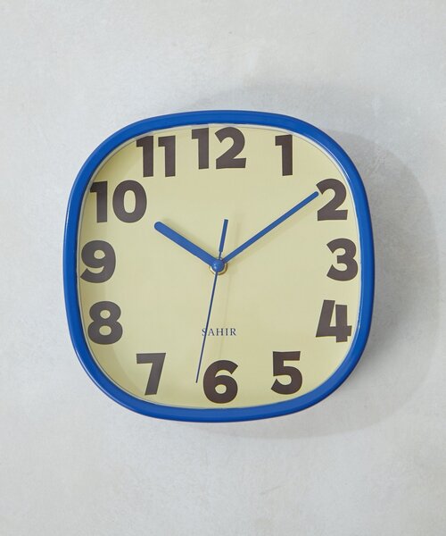SAHIR(サヒール)の「【SAHIR サヒール】Square Wallclock スクエア掛け時計(掛け時計・レディース・ブルー/グリーン・0)」の2枚目の写真