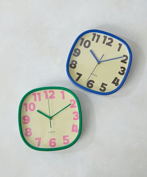 SAHIR(サヒール)の「【SAHIR サヒール】Square Wallclock スクエア掛け時計(掛け時計・レディース・ブルー/グリーン・0)」の5枚目の写真
