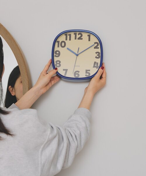 SAHIR（サヒール）の「【SAHIR サヒール】Square Wallclock スクエア掛け時計（掛け時計・レディース・ブルー/グリーン・0）」の12枚目の写真