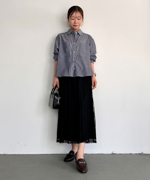 BAYFLOW(ベイフロー)の「【低身長caho146cmさんコラボ】マルチWAYレーススカート(スカート・レディース・ブラック/オフホワイト・SMALL/X-SMALL)」の15枚目の写真