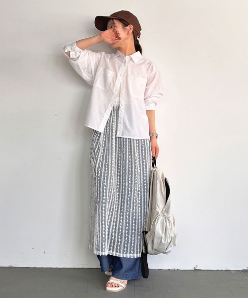 BAYFLOW(ベイフロー)の「【低身長caho146cmさんコラボ】マルチWAYレーススカート(スカート・レディース・ブラック/オフホワイト・SMALL/X-SMALL)」の21枚目の写真
