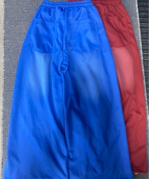 Lis ardent(リスアルダン)の「【Y2K/ストリート】ダメージ加工ロゴプリントワイドスウェットパンツ ビッグロゴルーズスウェットパンツ(スウェットパンツ・レディース・レッド/ブルー・M)」の21枚目の写真