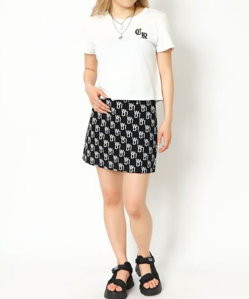 GORGE（ゴージ）の「総ロゴミニスカパン（その他パンツ・レディース・ブラック/オフホワイト・F）」の8枚目の写真