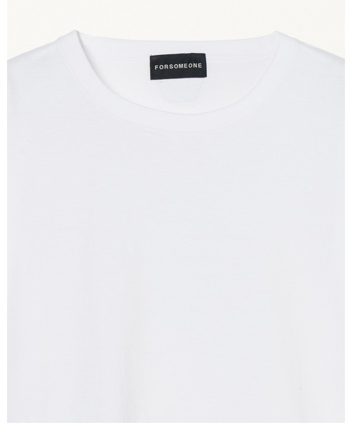 FORSOMEONE(フォーサムワン)の「FORSOMEONE SOLID TEE(Tシャツ/カットソー・メンズ・ブラック/ホワイト・46/44/50/48)」の5枚目の写真