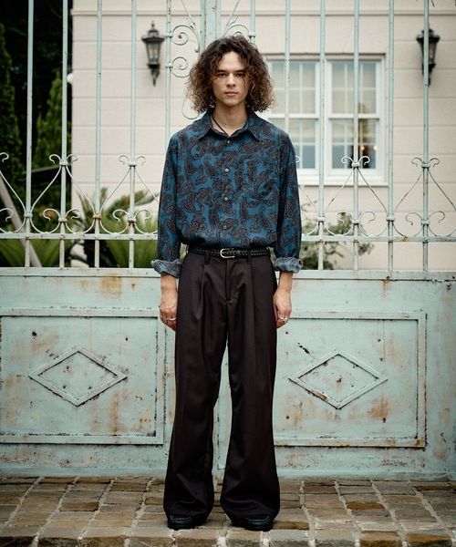 CASPER JOHN(キャスパージョン)の「Wool straight slacks/ウールストレートスラックス(スラックス・メンズ・ネイビー/ブラック/グリーン/ダークブラウン/チャコールグレー・SMALL/X-SMALL/LARGE/MEDIUM)」の15枚目の写真