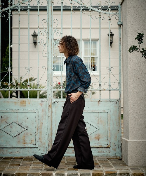CASPER JOHN(キャスパージョン)の「Wool straight slacks/ウールストレートスラックス(スラックス・メンズ・ネイビー/ブラック/グリーン/ダークブラウン/チャコールグレー・SMALL/X-SMALL/LARGE/MEDIUM)」の16枚目の写真