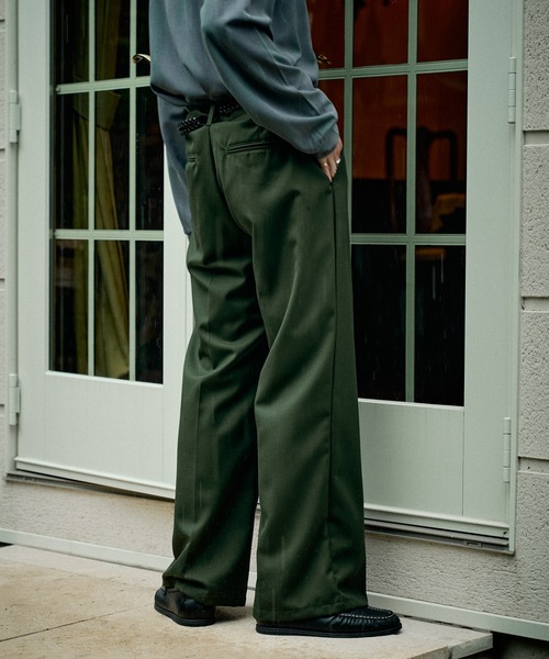 CASPER JOHN(キャスパージョン)の「Wool straight slacks/ウールストレートスラックス(スラックス・メンズ・ネイビー/ブラック/グリーン/ダークブラウン/チャコールグレー・SMALL/X-SMALL/LARGE/MEDIUM)」の19枚目の写真