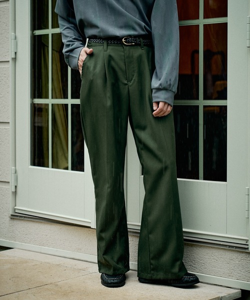 CASPER JOHN(キャスパージョン)の「Wool straight slacks/ウールストレートスラックス(スラックス・メンズ・ネイビー/ブラック/グリーン/ダークブラウン/チャコールグレー・SMALL/X-SMALL/LARGE/MEDIUM)」の20枚目の写真