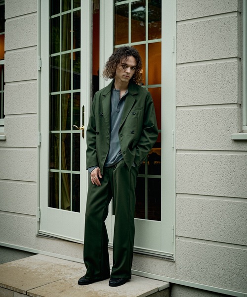 CASPER JOHN(キャスパージョン)の「Wool straight slacks/ウールストレートスラックス(スラックス・メンズ・ネイビー/ブラック/グリーン/ダークブラウン/チャコールグレー・SMALL/X-SMALL/LARGE/MEDIUM)」の22枚目の写真