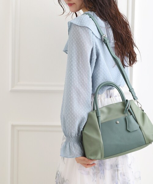 ESPERANZA(エスペランサ)の「【EC限定】ショルダー付ナイロンボストン(ボストンバッグ・レディース・グリーン系その他4/キャメル/ブラック系2・FREE)」の5枚目の写真