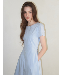 ETMON（エトモン）の「Side Button Stitch Dress, Sky Blue（ワンピース）」