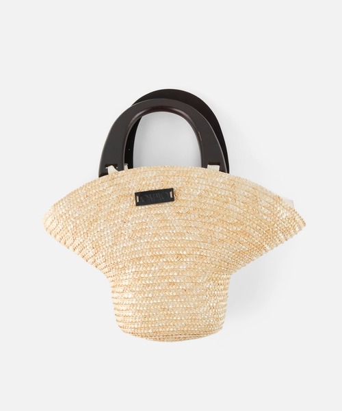 GAIMO（ガイモ）の「ラフィアハットミニバッグ/SOMBRERO（かごバッグ・レディース・ベージュ・F）」の3枚目の写真