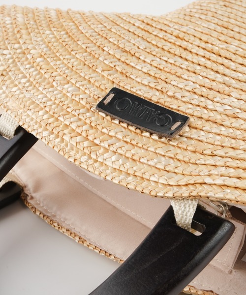 GAIMO（ガイモ）の「ラフィアハットミニバッグ/SOMBRERO（かごバッグ・レディース・ベージュ・F）」の4枚目の写真
