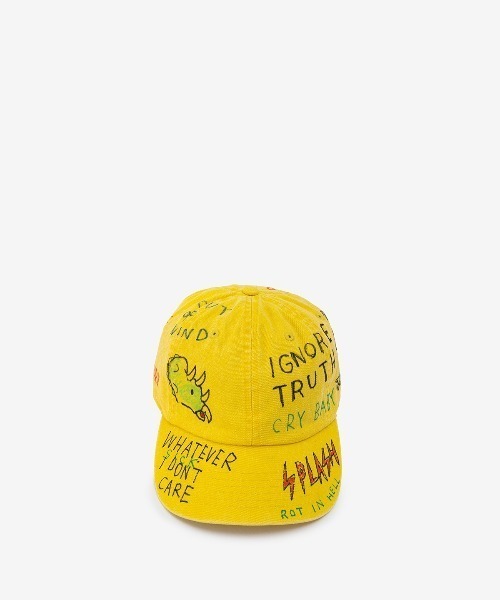 ROYAL FLASH（ロイヤルフラッシュ）の「guernika/ゲルニカ/HAND PAINTED CAP/Pigment（キャップ・メンズ・イエロー/ブラック/カーキ・FREE）」の4枚目の写真