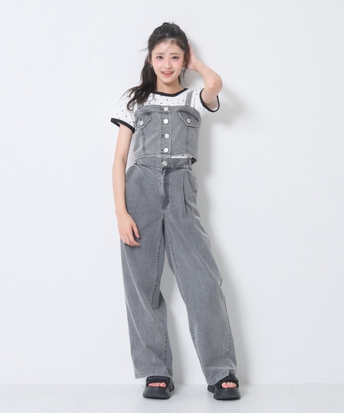 LTXC/接触冷感】デニムパンツビスチェセット（デニムパンツ